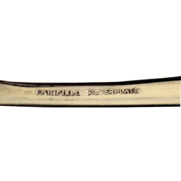 Fairfield Silverplate Dinner Fork Tulip Pattern 44g 7 3/8" Vintage - Picture 3 of 4